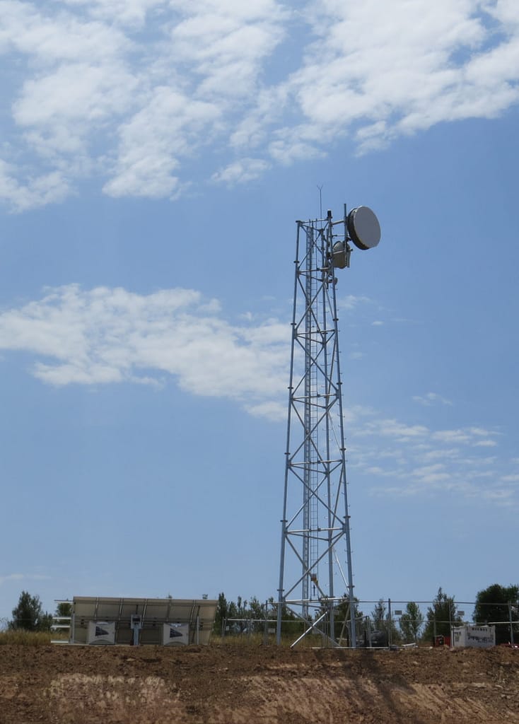 Eurombah Creek tower fifo village remote internet communications
